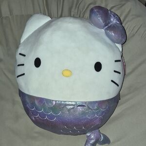 Squishmallows White and Purple Stuffed Animal